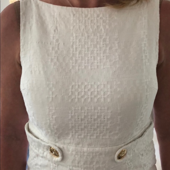 Milly Ivory Fitted Dress - Picture 5 of 7